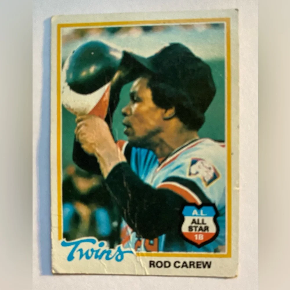 Rod Carew 1978 Topps Baseball card Vintage Collectible